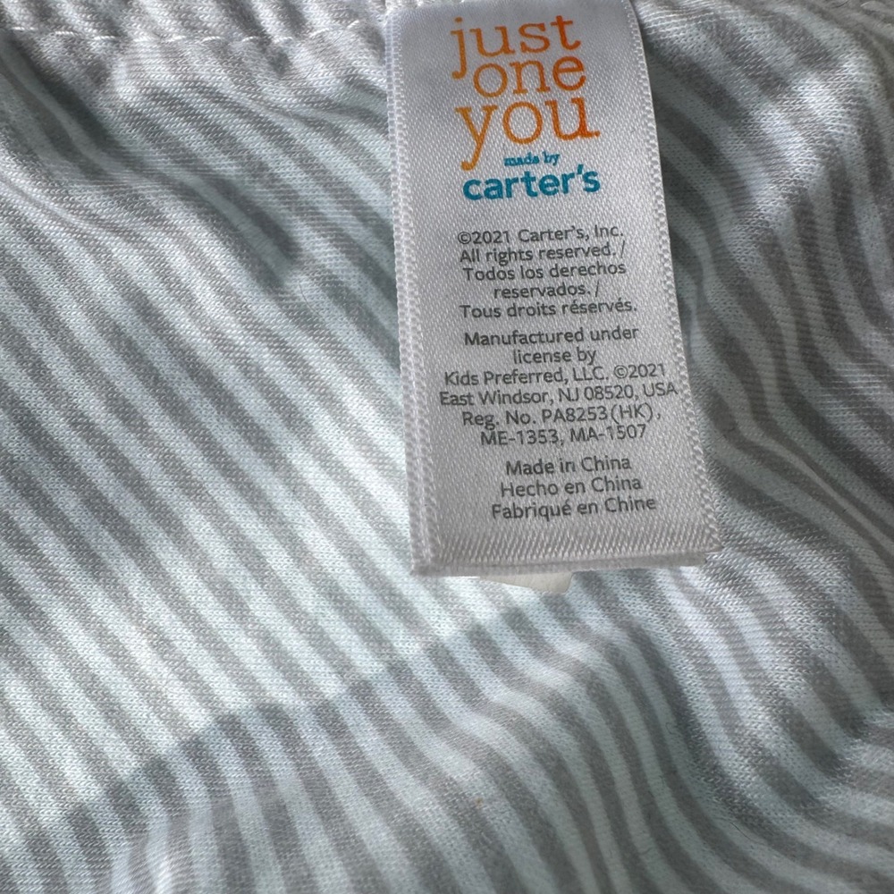 Just One You Carter's Crocodile Lovey Aqua Plush Security Blanket 2021 HTF Gator - Picture 4 of 5